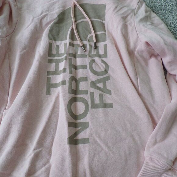 Northface Logo pink hoodie M - Picture 3 of 7